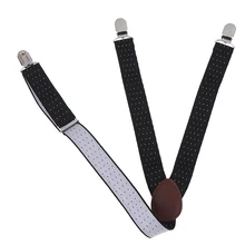 1 пара Мужская рубашка остается подвязки Y Форма Военная регулируемая эластичная рубашка держатели ремни носок Нескользящие зажимы подтяжки для ног