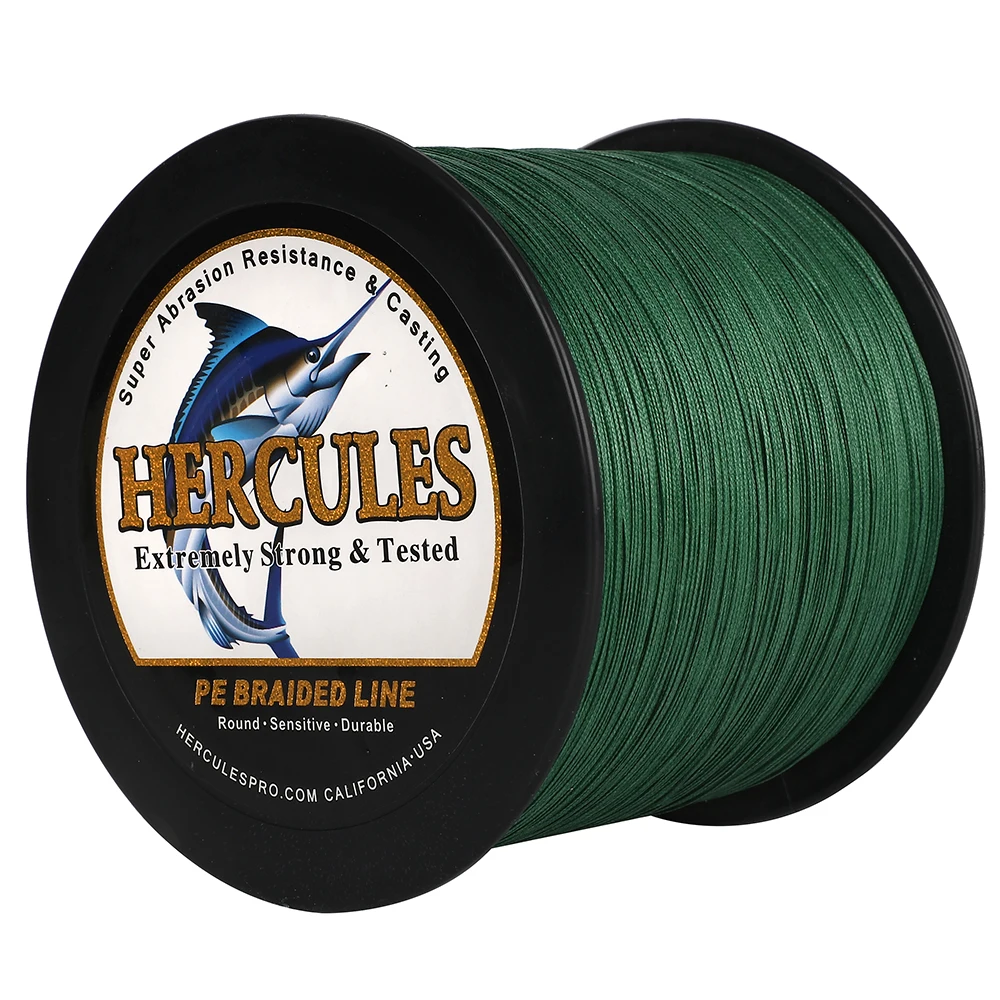 Hercules 12 Strands Braided Fishing Line Multifilament 10-420LB Super Pe Perch Lure 100M - 2000M Fishing Gifts for Men Supplies 5