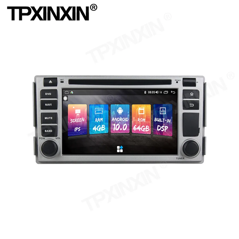 128G Carplay Car Radio 2 Din Stereo Receiver Android 10 For Hyundai Santa Fe 2008 2009 2010 GPS Player Audio Recorder Head Unit