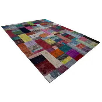 

273x367 Cm Multicolor Handmade Patchwork Rug-9x12 Ft