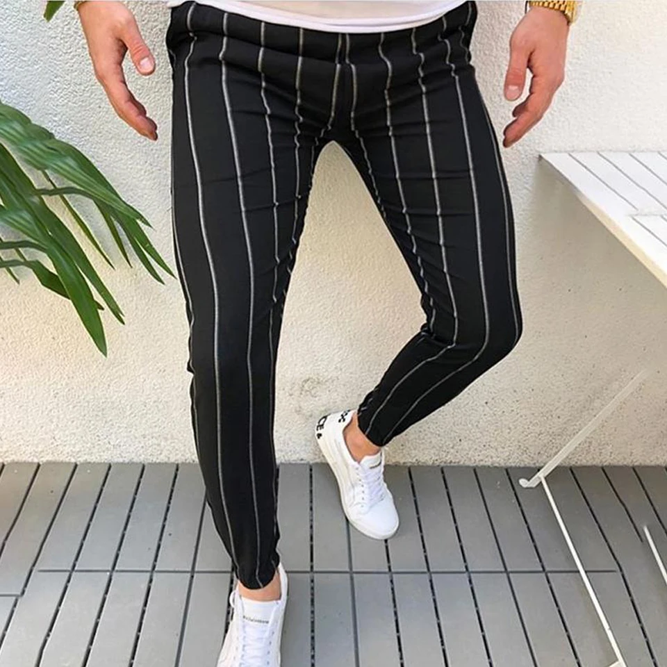 mens skinny casual trousers