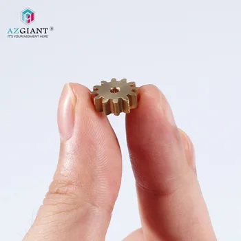 

AZGIANT 12 teeth 11.2mm gear for FC-130/140/280 car door lock motor metal motor gear copper Pinion inner diameter 2mm brass