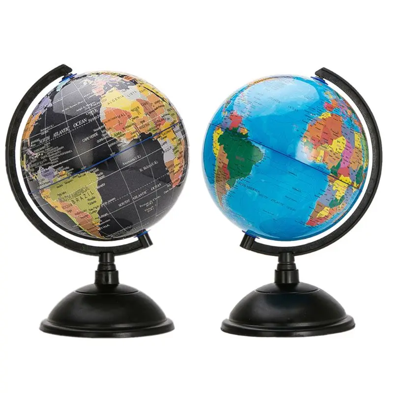 

7.87in English District Globe with Stand 360 Degree Rotation Geography Globe
