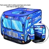 Foldable Game Play House Fire Truck Police Bus Pop Up Toy Tent Playhouse Cloth Gift For Children Firefighting Model Dopship 6