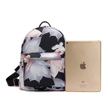 Женский рюкзак с принтом в Корейском стиле; трендовый женский рюкзак из ткани Оксфорд; Повседневная Большая Вместительная дорожная сумка; школьный женский рюкзак