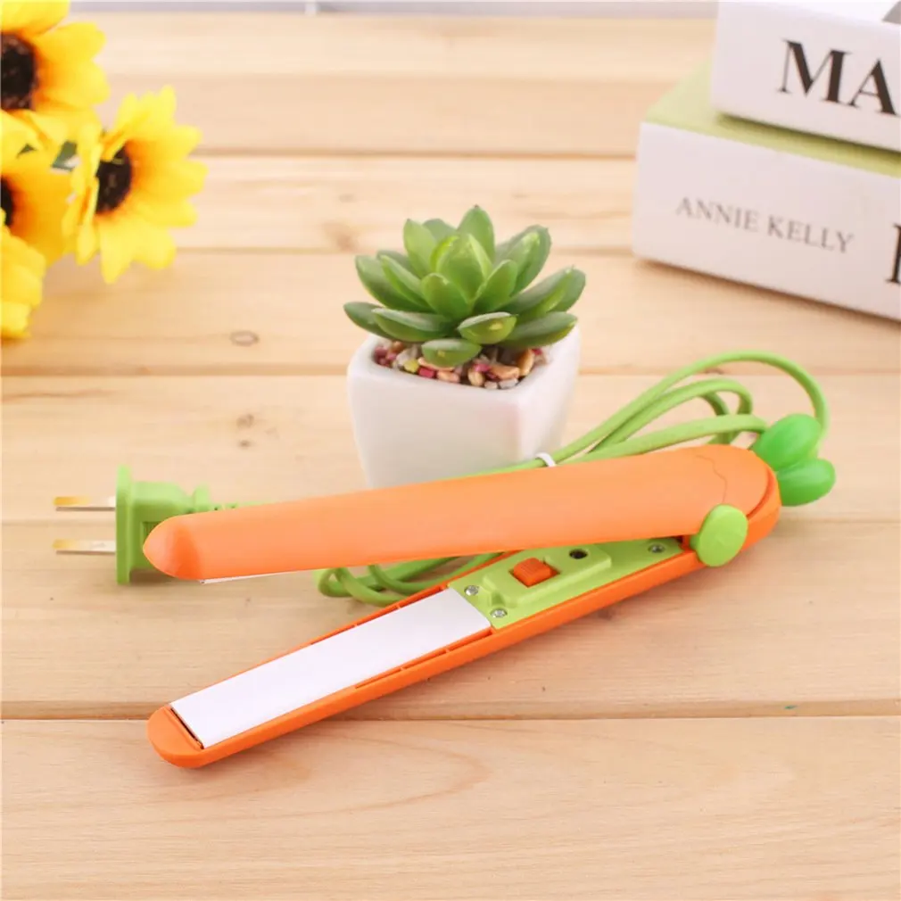 Cartoon Carrot Modelling Hair Straightener Electric Plywood Ironing Board Mini 2