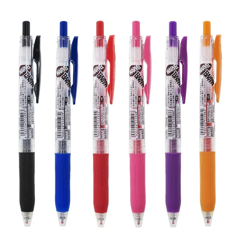 1 шт. Zebra Marvel Limited SARASA JJ15 мультипликационная гелевая ручка 5 цветов нейтральная ручка для студентов письма Канцтовары 0,5 мм