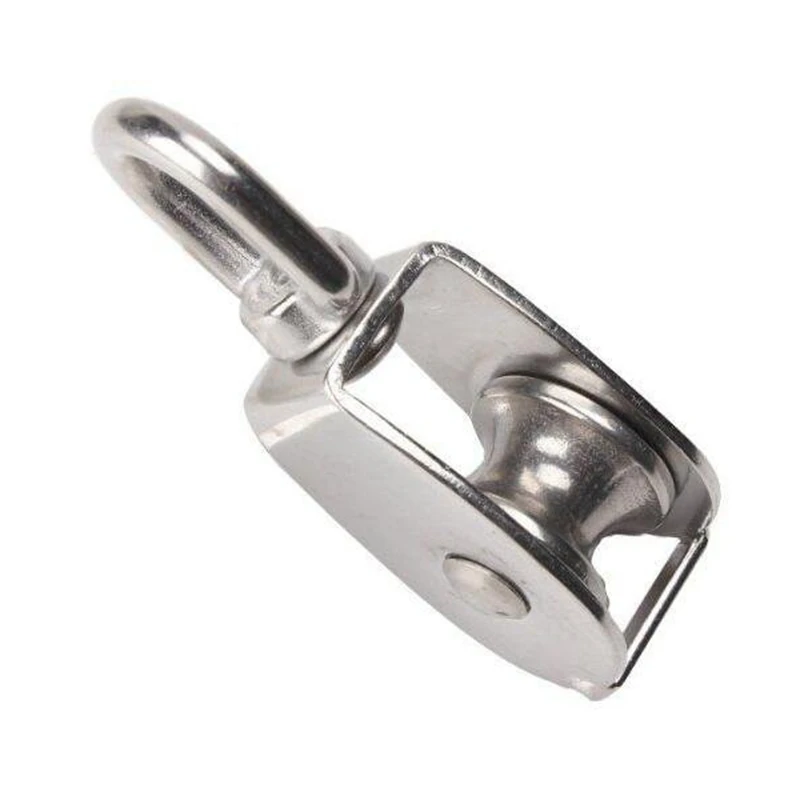 Crane Pulley Block M15 Lifting Crane Swivel Hook single Pulley Block Hanging Wire Towing Wheel 10Pcs