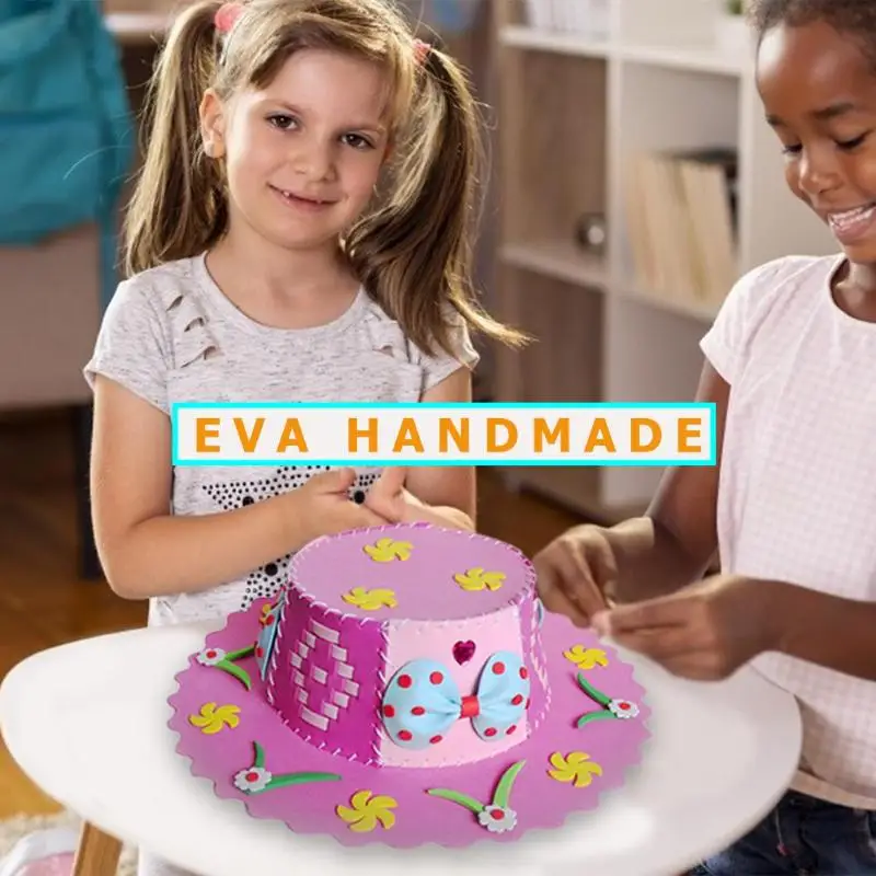 3D EVA Hand Made Hat DIY паста игрушка детский рабочий класс игрушки случайный стиль красивый внешний вид практичность