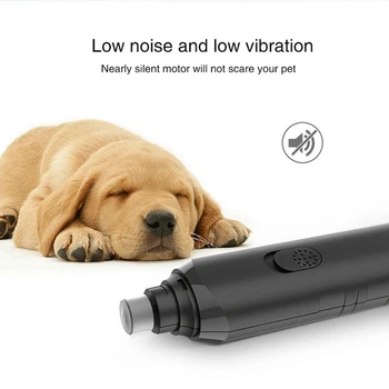 

Pawbby Pet Electric Nail Polisher Portable Manicures Pets Scissors Nail Care Low Noise Safety Cutter Grooming Claw Grinder