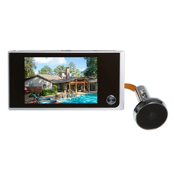 

Peephole Door Camera 3.5 Inch Color Screen With Electronic Doorbell LED Lights Video Door Viewer Video-eye Home Security