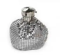 Boutique De FGG Aluminum Wine Pot Women Mini Evening Purses and Handbags Ladies Casual Coin Purse Bags - Цвет: Серебристый