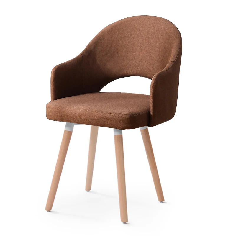 Modern Wood Restaurant Economical Backrest Chairs Nordic Scandinavian Style Lazy Dinning Chairs Creative Home Bedroom IMS Stools - Color: B6  H78cm