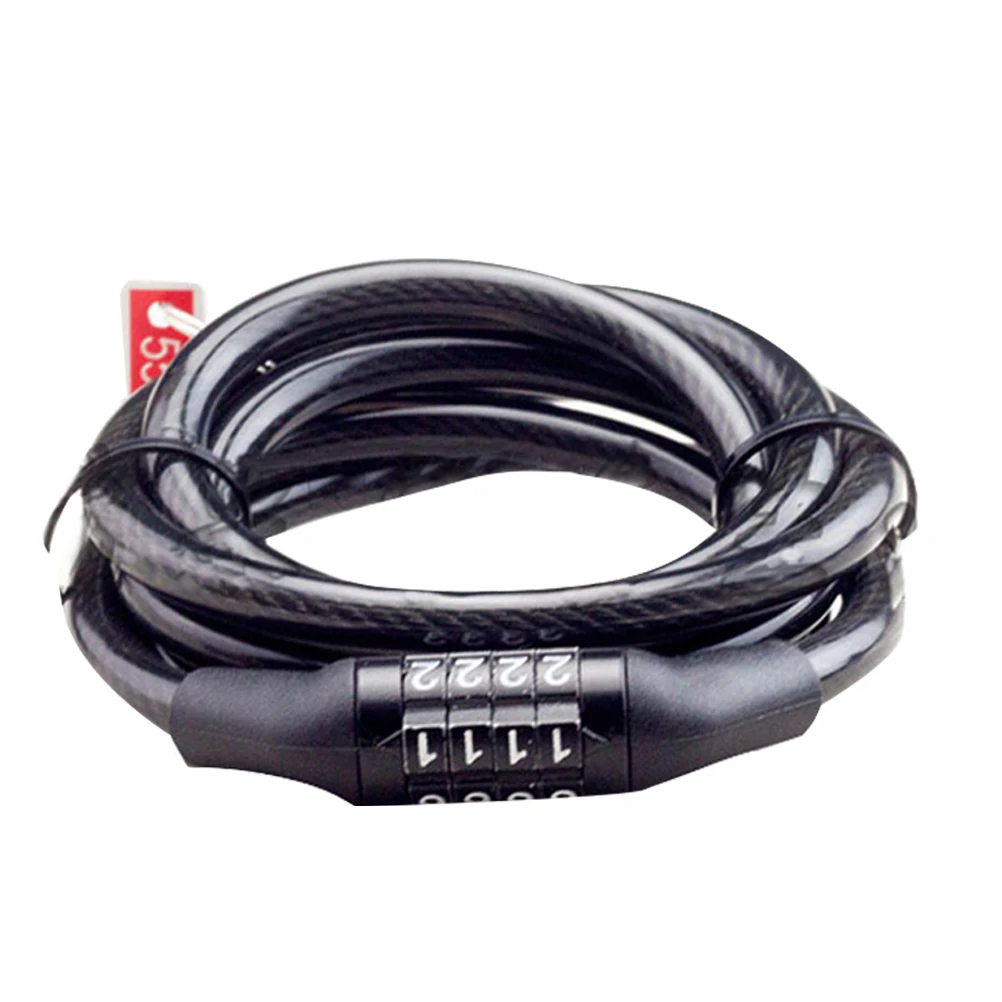 4 Digit Cycling Heavy Duty Cable Combination Password Bike Bicycle Lock Hard Coded | Спорт и развлечения