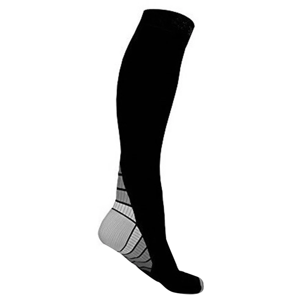 Компрессионные носки для мужчин и женщин, спортивные длинные носки, чулки для бега на открытом воздухе, повседневные BB55 - Цвет: Серый