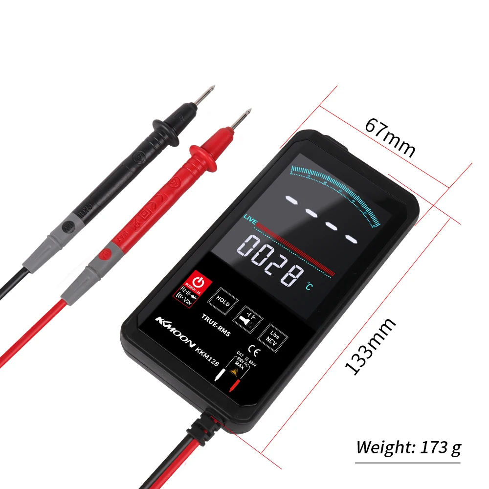 KKM128 4 7 дюймов прикосновения Экран Цифровой мультиметр Напряжение частоты