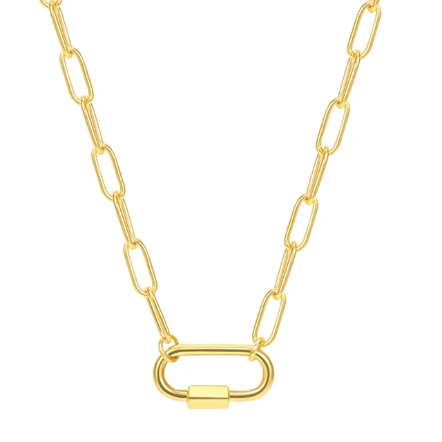 BOAKO Necklace 925 Sterling Silver Jewelry For Women 2020 Sequins Cadena Plata Fashion Jewelry Choker Crystal Gold/Silver #8.5 12