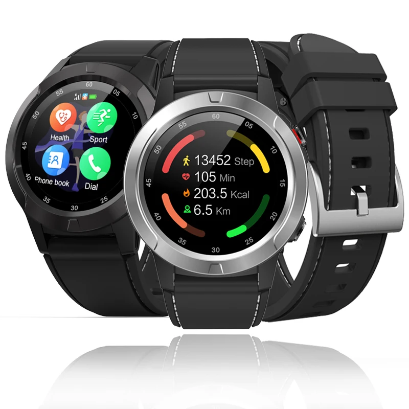 

GPS Smart Sport Watch BT3.0 BT4.0 Dialing Call Watch Heart Rate Tracker Stopwatch Mountaineer Altimeter Compass Smartwatch