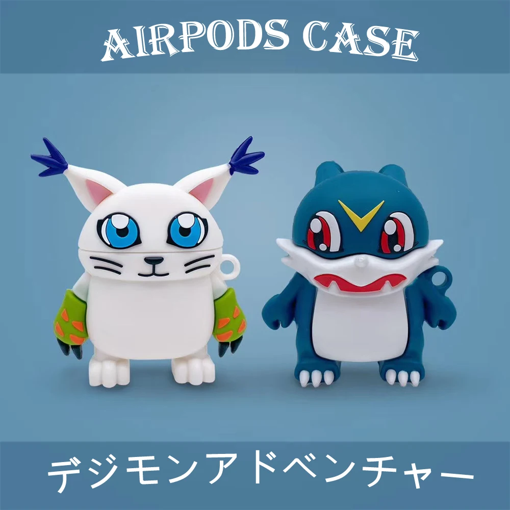

Hot Digital Monster 3D For Airpods case Airpods12 pro case Official Dedicated Headphones Case Japanese Korean Cartoon Trend Case