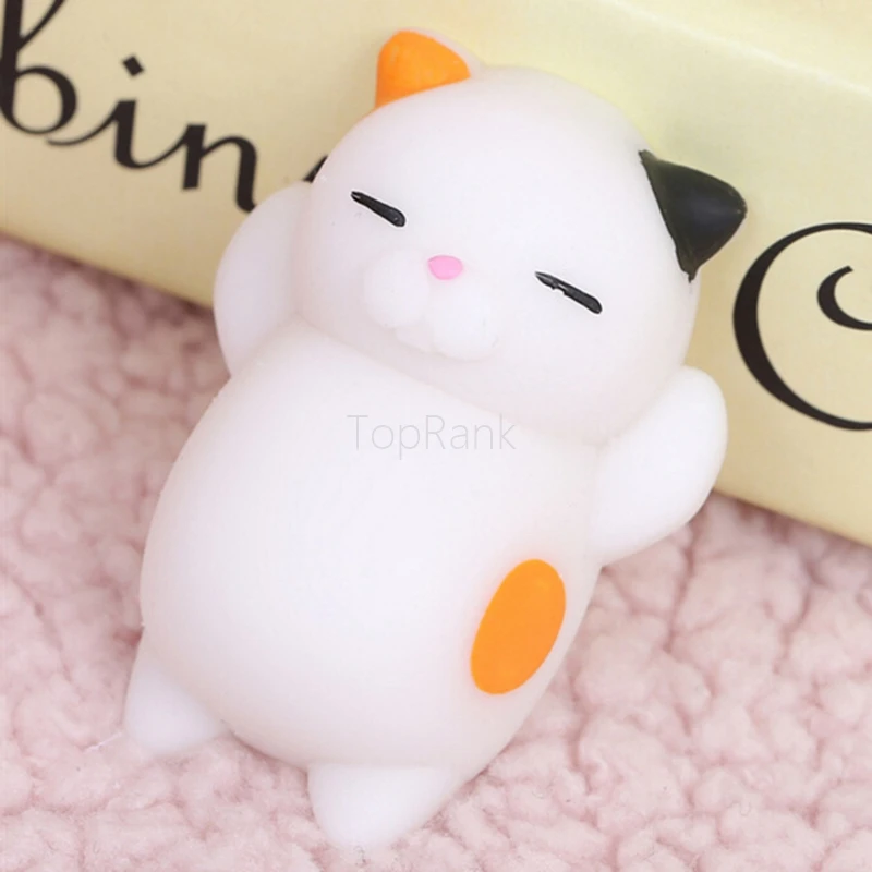 1 шт. Мини милый Mochi мягкий Кот сжимающий Исцеление дети Kawaii снятие стресса Декор