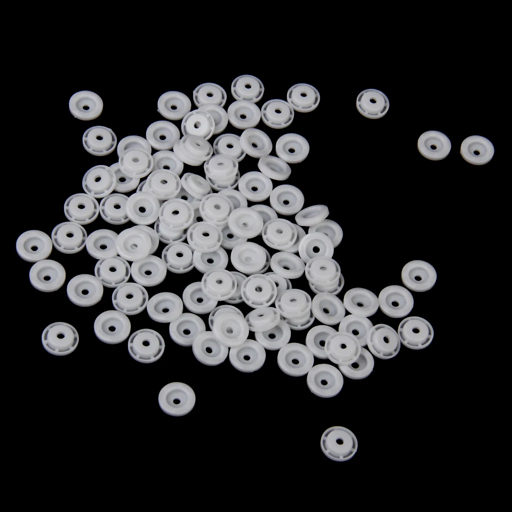 DIY Snap Buttons 200 Sets T5 Plastic Snaps No-Sew Buttons Fastener Setter for Baby Cloth Diapers Bibs Rain Coat Crafting