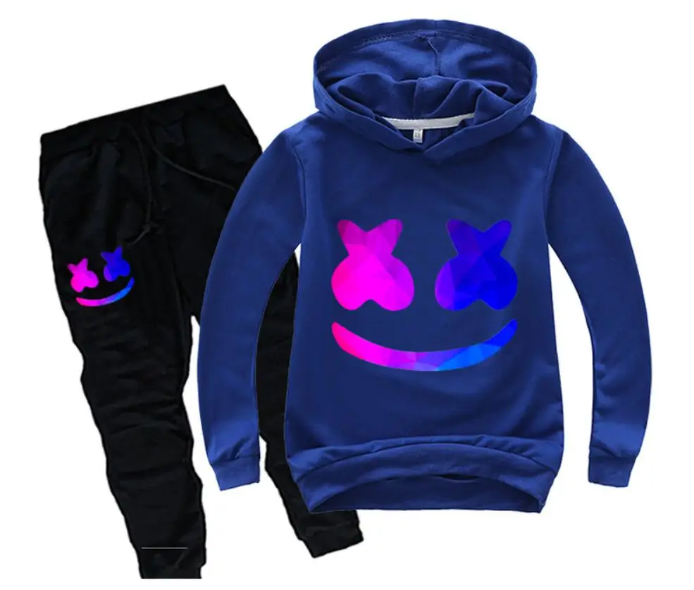 Детские спортивные костюмы для мальчиков и девочек, комплекты одежды, демисезонные куртки с капюшоном+ штаны, одежда из 2 предметов