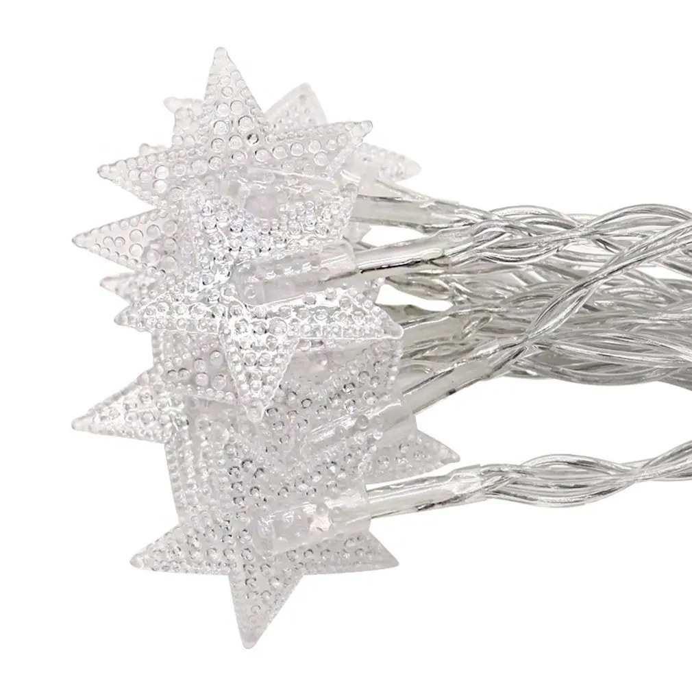 

Christmas Decoration Five-Pointed Star Light Strings Garlands LED Lamp christmas lights outdoor Christmas Fairy Lights