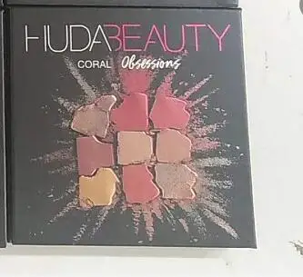 Новая палитра Hudas beauty Amethyst Obsessions Палетка матовых теней Shimmer Nude Макияж Блеск тени для смоки айс порошок - Цвет: Темно-синий