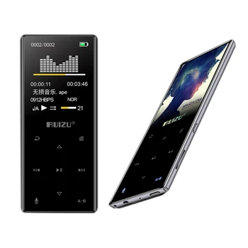 

RUIZU D29 Metal Bluetooth Lossless HiFi MP3 Player MP4 Music Video Player with Built-In Speaker Support FM,Recording,E-Book,Cloc