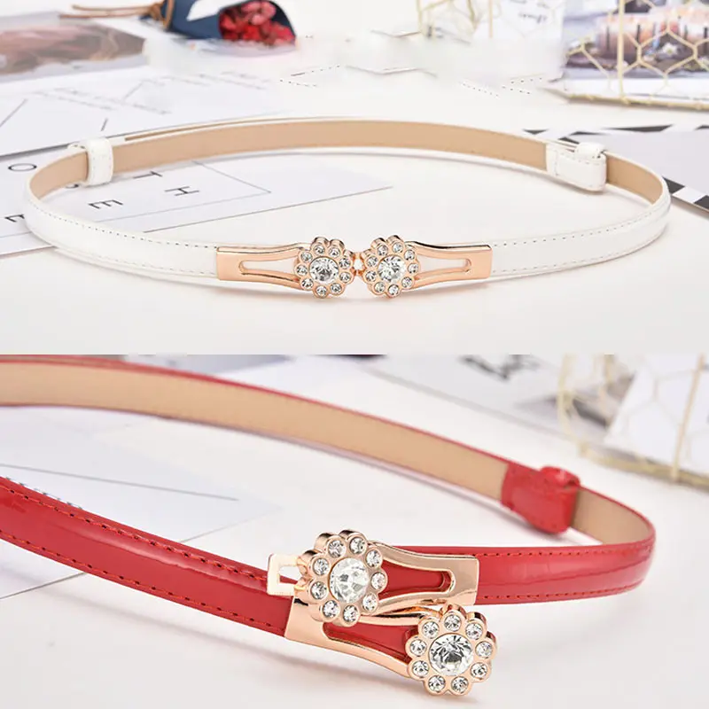 26 Colors New Design Belts Adjustable Students Leather Flower Dress Cummerbunds PU 1PC