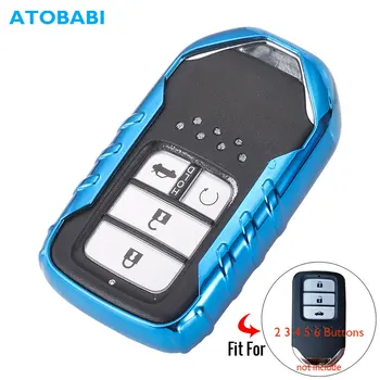 

TPU Car Key Case For Honda Accord Civic CR-V CR-Z HR-V Pilot Smart Remote Fob Cover Keychain Protector Bag Holder Auto Accessory