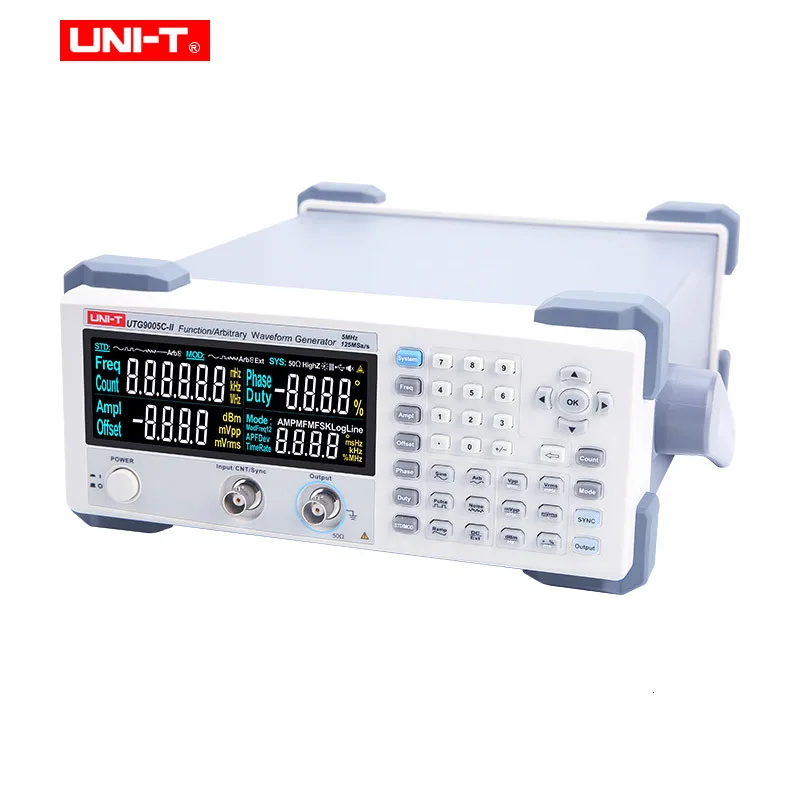 UTG9005C-II функция/генератор сигналов произвольной формы; вещательная, телевизионная и радиосистема; Тест полупроводниковых компонентов EBTN экран
