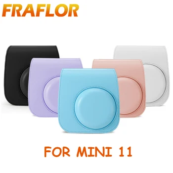 

For Polaroid Camera For Fuji Fujifilm Instax Mini 11 Classic Retro PU Leather Camera With Strap Bag Case Cover Pouch Protector