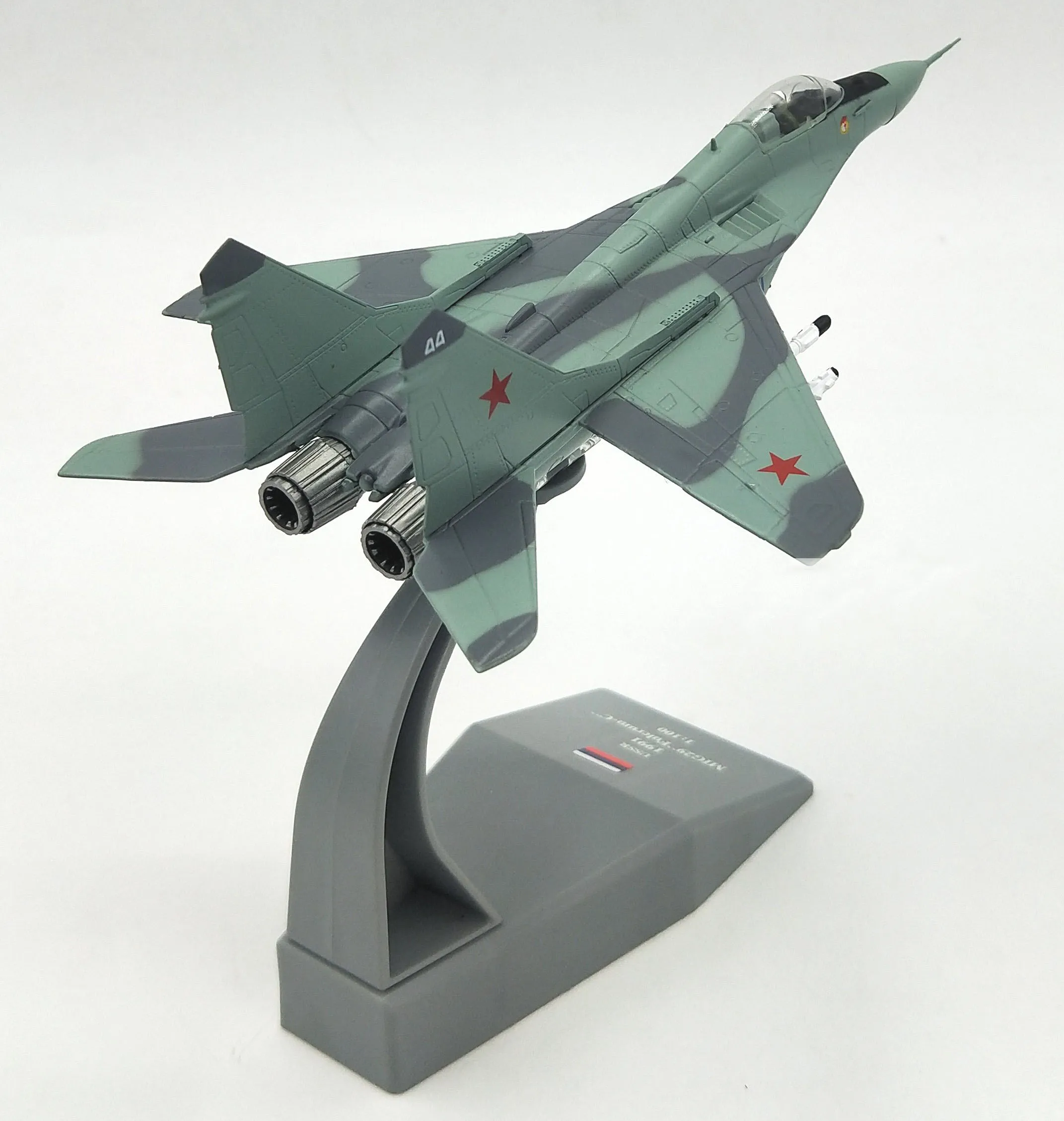 Новинка 1/100 масштабная Россия MIG-29 истребитель литой под давлением металлический военный самолет модель игрушки для детей подарочная Коллекция
