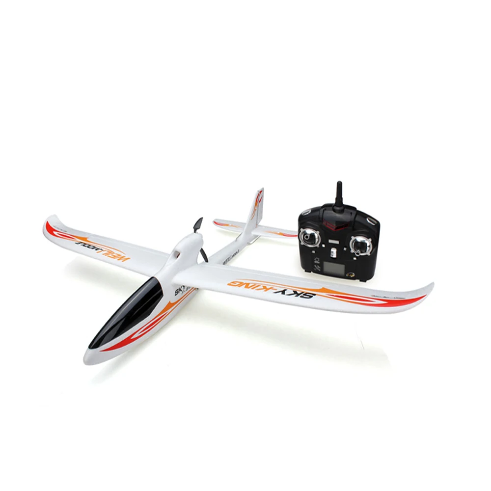 WLtoys F959S Sky King 2,4G 750mm размах крыльев приводимого в движение с помощью электропривода RC планер самолет RTF режим 2 с 6-осевым гироскопом
