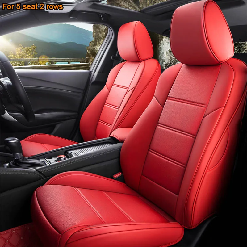 red Пользовательские автомобильные чехлы для SUZUKI Swift S-CROSS SX4 Alto Alivio Vitara Wagon R liana JIMNY KIZASHI Grand Vitar Splash Ingenis - Название цвета: red