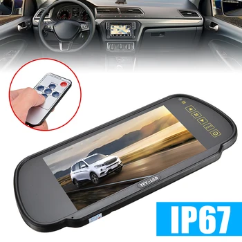 

Mayitr 1pc 7" Display Monitor Car Reversing Parking Camera Waterproof Rear View Camera Monitor Kit for Car Electronics Parts