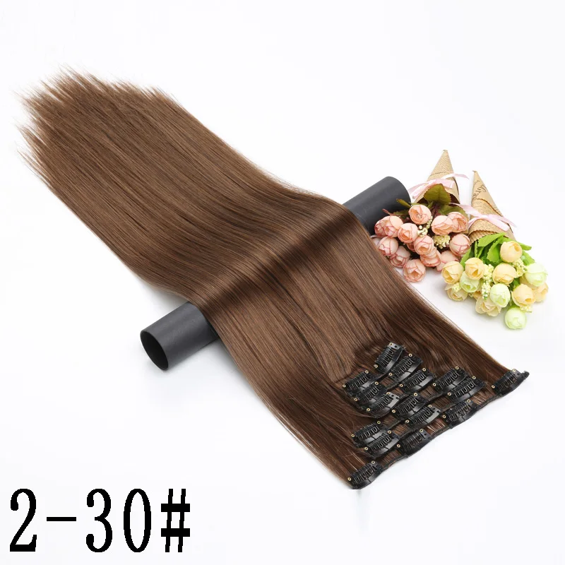MERISI HAIR 22 Synthetic Deep Wave Hair Heat Resistant Light Brown Gray Blond Women Hair Extension Set Clip In Ombre Hair - Color: 1014 230