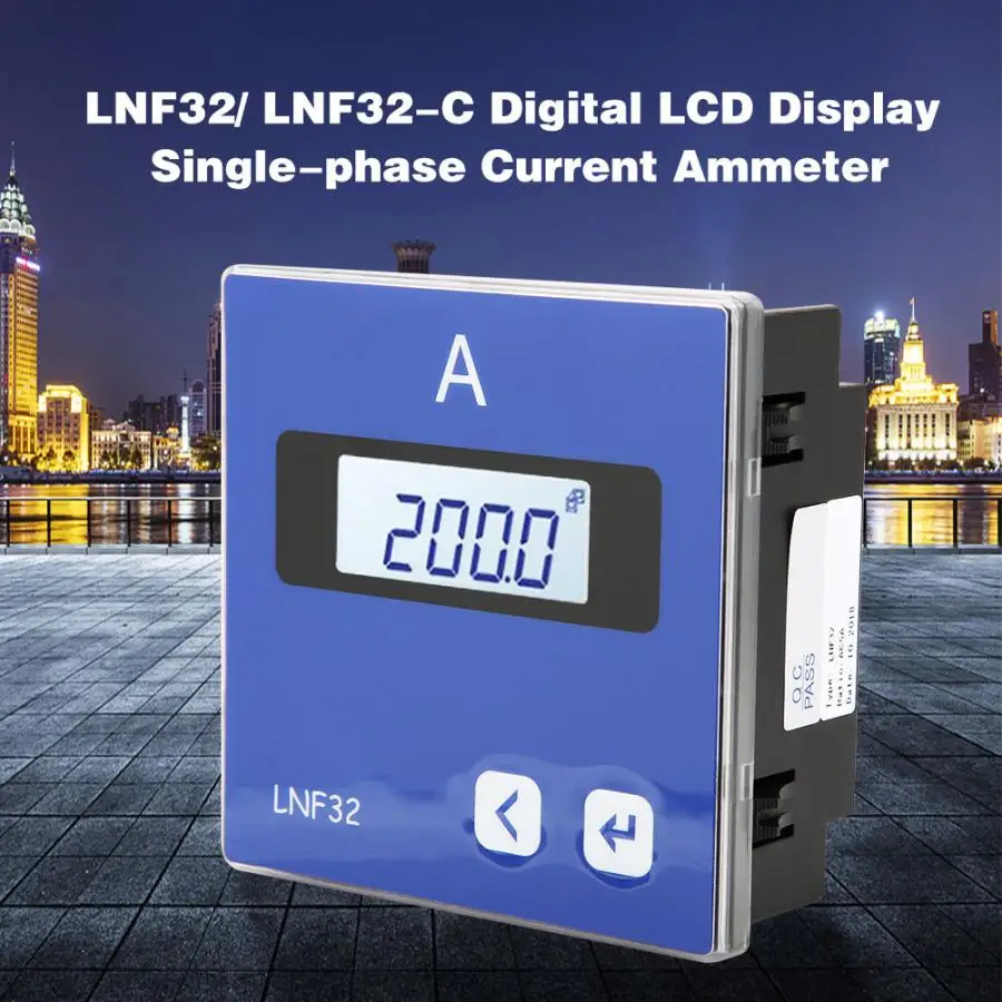 Амперметр LNF32/LNF32-C цифровой ЖК-дисплей однофазный ток Амперметр хорошее качество нет/с связью опционально