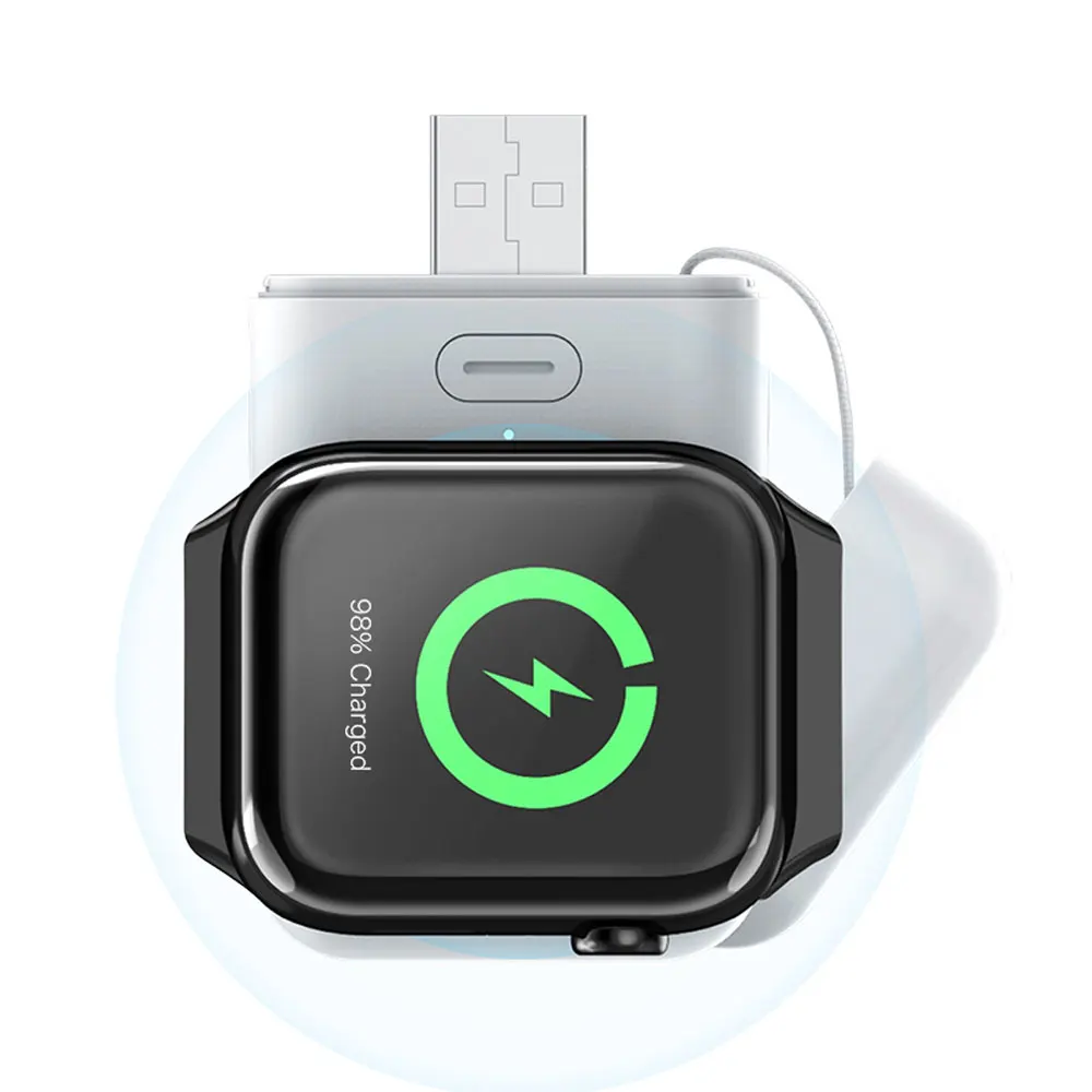QI Беспроводное зарядное устройство power Bank для Apple Watch Series 5 4 3 2 1 портативный внешний мини-аккумулятор для Apple Watch 2 3 4 5 зарядка