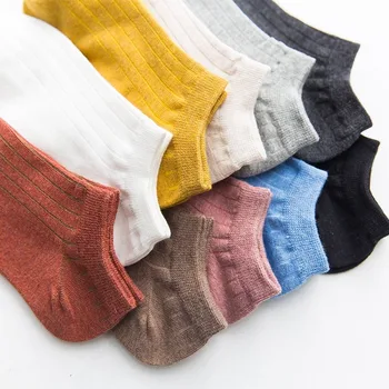 

Solid Sock Ladies Boat Unisex Casual Adult Thin Sox Novelty Geometric Happy Socks Cotton Design Summer Female Hip Hop Calcetines