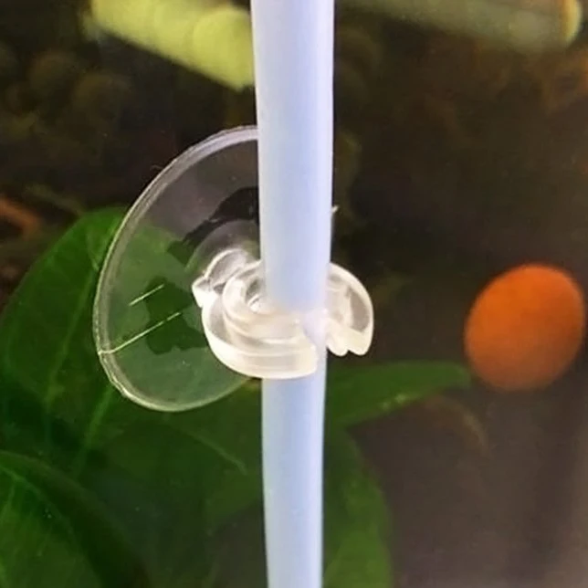 10X аквариум для присоски для iPhone 4/6 мм воздушной линии труба держатель провода 2,5*2 см