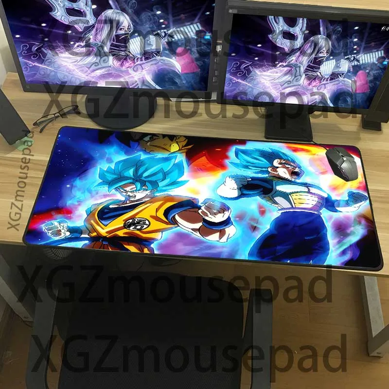 XGZ большой коврик для мыши Черный замок край аниме Dragon Ball компьютерная клавиатура пользовательский стол коврик резиновый нескользящий моющийся Xxl