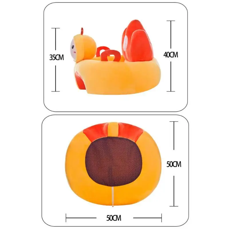 Детское сиденье, диван, поддержка сиденья, детское плюшевое кресло, обучение сидению малыша, гнездо, слоеное, моющееся, без наполнителя