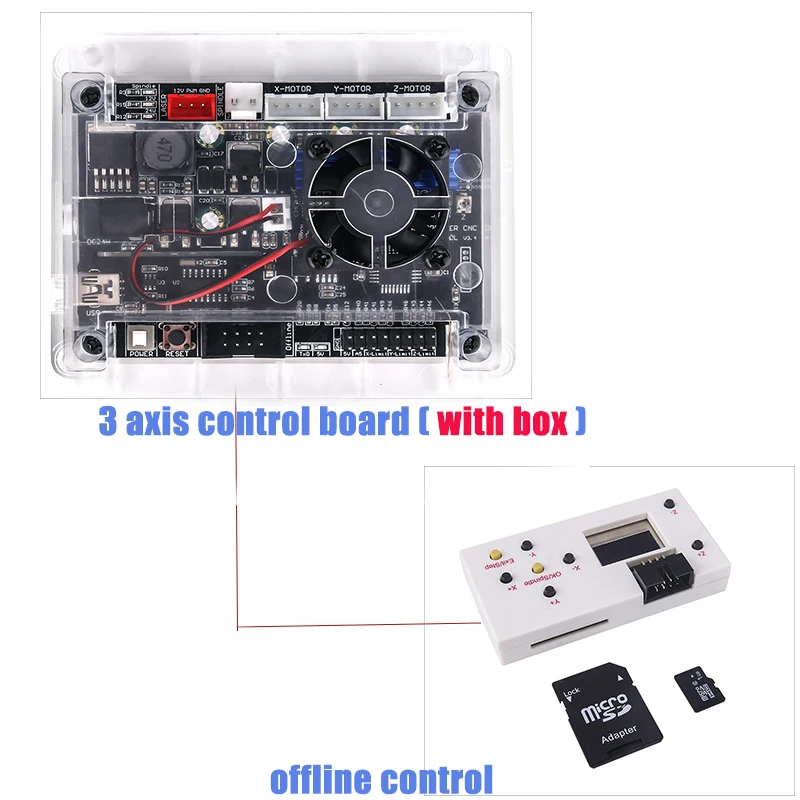 as picture GRBL 1.1J 3 оси управления, USB порт ЧПУ гравировальный станок управления, с автономным управлением Лер для 1610,2418, 3018 лазерный ЧПУ и т. Д - Цвет: as picture