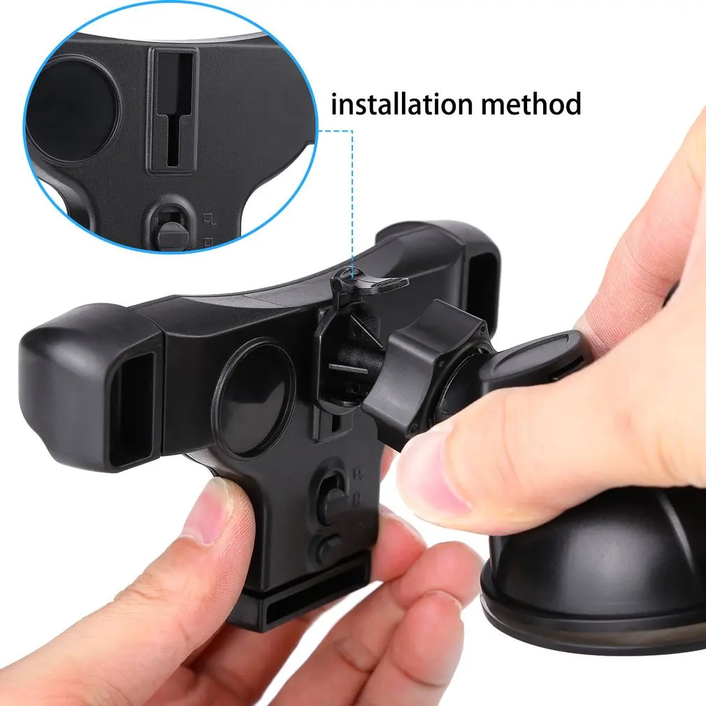 Universal Three Adjustable Button Easy Installation Flexible 360 Degrees Rotation Car Mount Suction Cup Cell Phone Holder