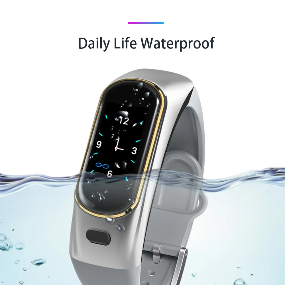 Спортивные Bluetooth наушники H109, часы, водонепроницаемые, для бега, фитнеса, Смарт-часы, пульсометр, контроль артериального давления, смарт-браслет