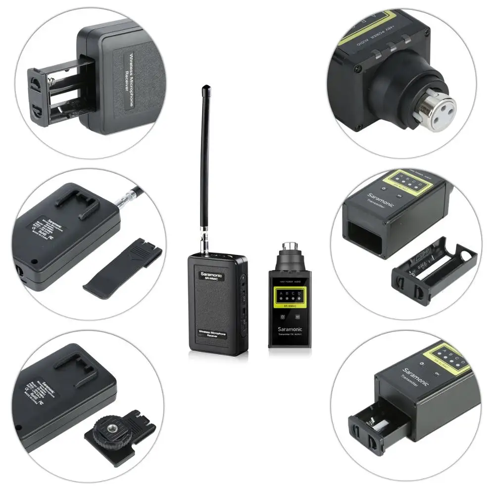 Saramonic SR WM4CB Беспроводной микрофон Системы с XLR Сделано в Китае Подключаемый модуль