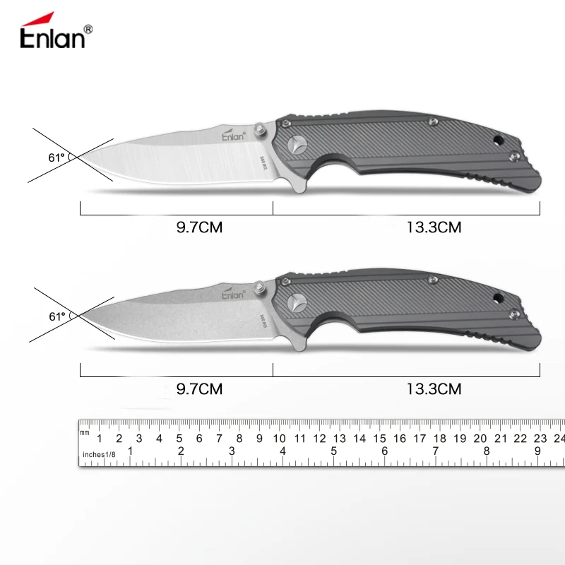 ENLAN EW098 Aus-8 лезвие, TC4 ручка Флиппер складной нож охотничьи походные ножи открытый инструмент Edc дропшиппинг