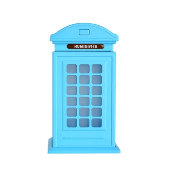 

300ml Ultrasonic Mist Maker Telephone Booth with 7 Color Changing LED Lamp Atomizer Car Mini USB Air Humidifier